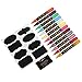 Erasable Liquid Chalk Markers for Chalkboard - Black & White Board Glass Window Metal Mirrors A Frames & More! 12 Fun & Vibrant Water Based Pens are Wet and Dry Erase & Non Toxic Safe 100% Natural