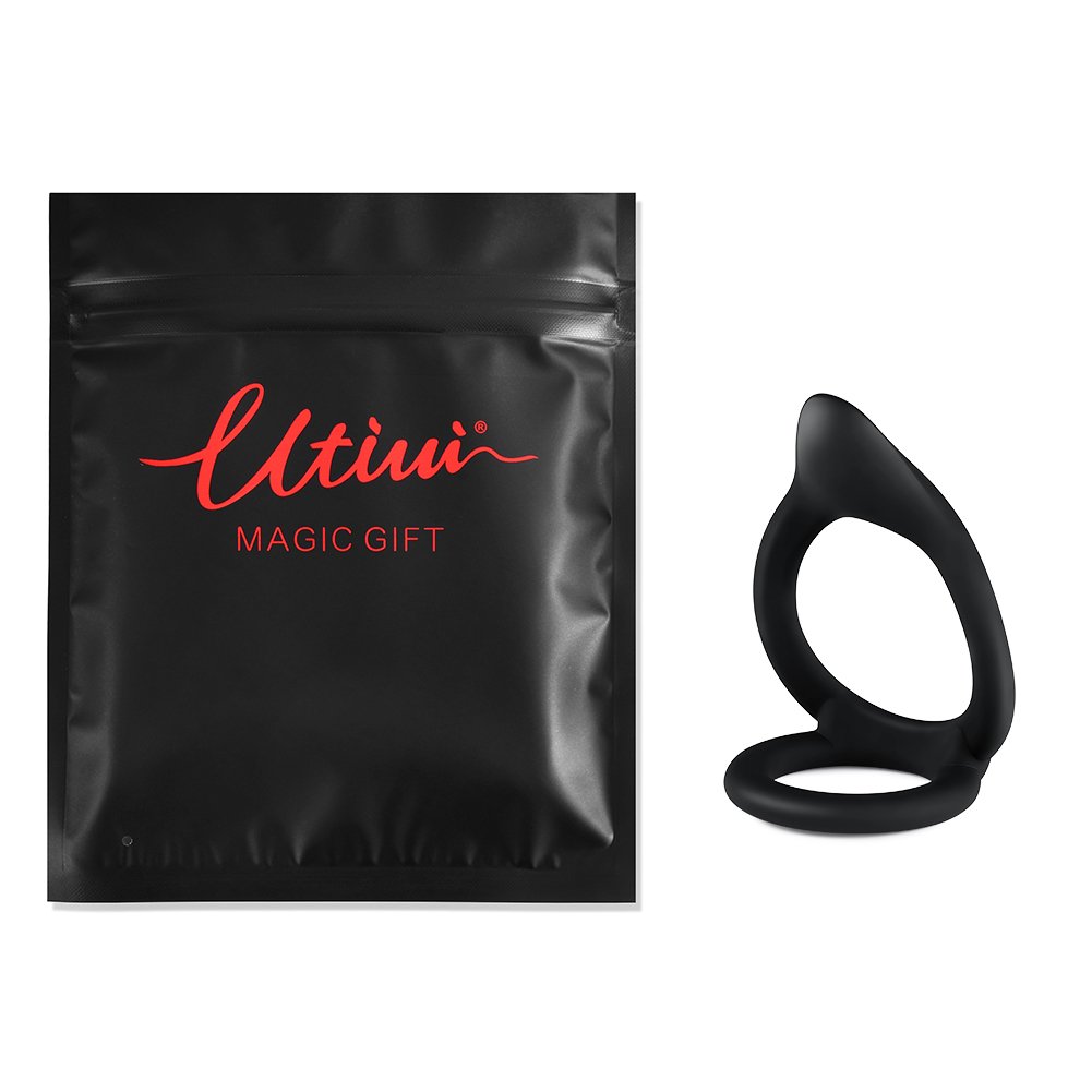 Utimi Silikon Penisring Cockring Sexspielzeug fr hrtere Erektion Dual  Ringe Schwarz : Amazon.de: Drogerie & Krperpflege