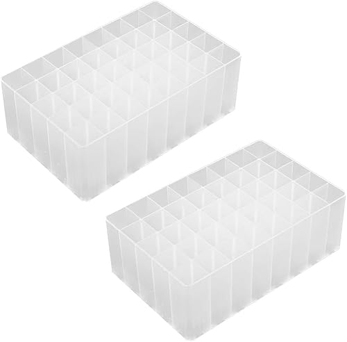 Chris.W Paquete de 2 marcadores artísticos de 40 ranuras para bolígrafos, soporte de escritorio, organizador de almacenamiento para marcadores,