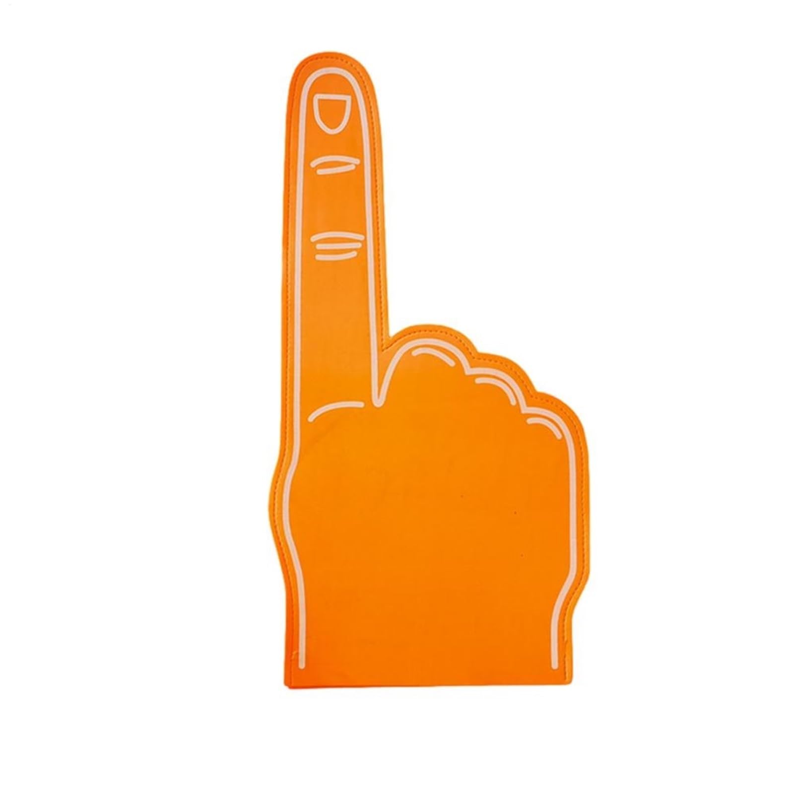 6pcs Giant foam finger Sports Cheerleading Party Hand Noise Makers Hands Favors Cheering Palm Props for Parties Celebration(Orange)