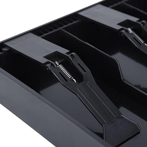 Miniatura 9 de Bandeja de repuesto para caja registradora de efectivo, 3 billetes, 3 monedas, caja de almacenamiento de dinero de 9.6 x 9.6 x 1.4 pulgadas para