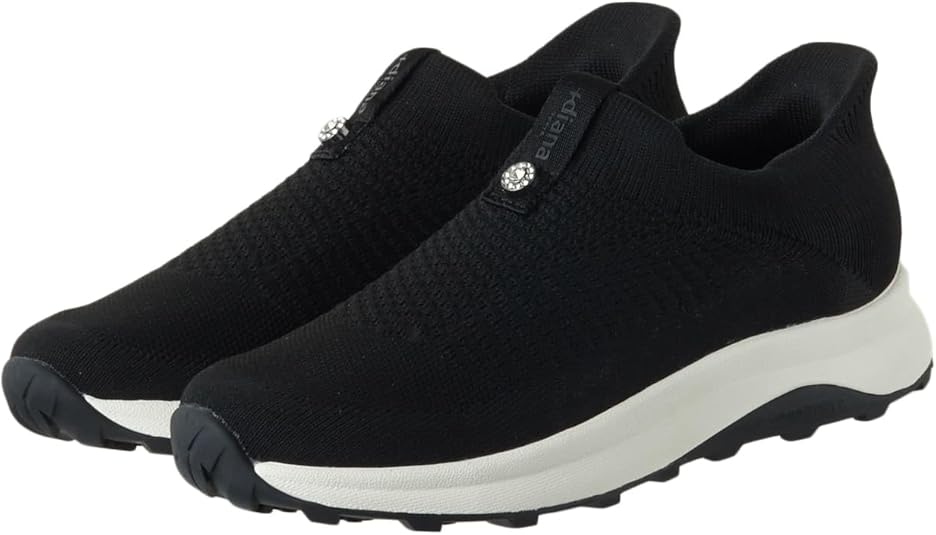 Amazon | [ダイアナ] プラス スニーカー 黒 ブラック 21.5cm