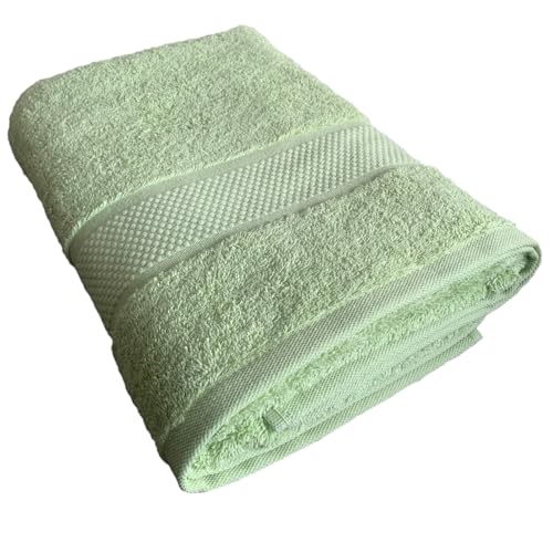 Sue Rossi Towels 100% Turkish Combed Organic Cotton, 600gsm Thick, Plush Soft & Highly Absorbent, Quick Dry Home Or Hotel Quality Bathroom Towel (Sage Green, Bath Towel)