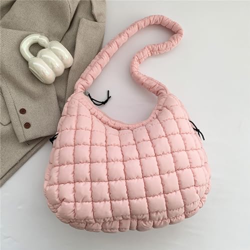 Sac à bandoulière moderne plissé en nylon résistant et tendance
