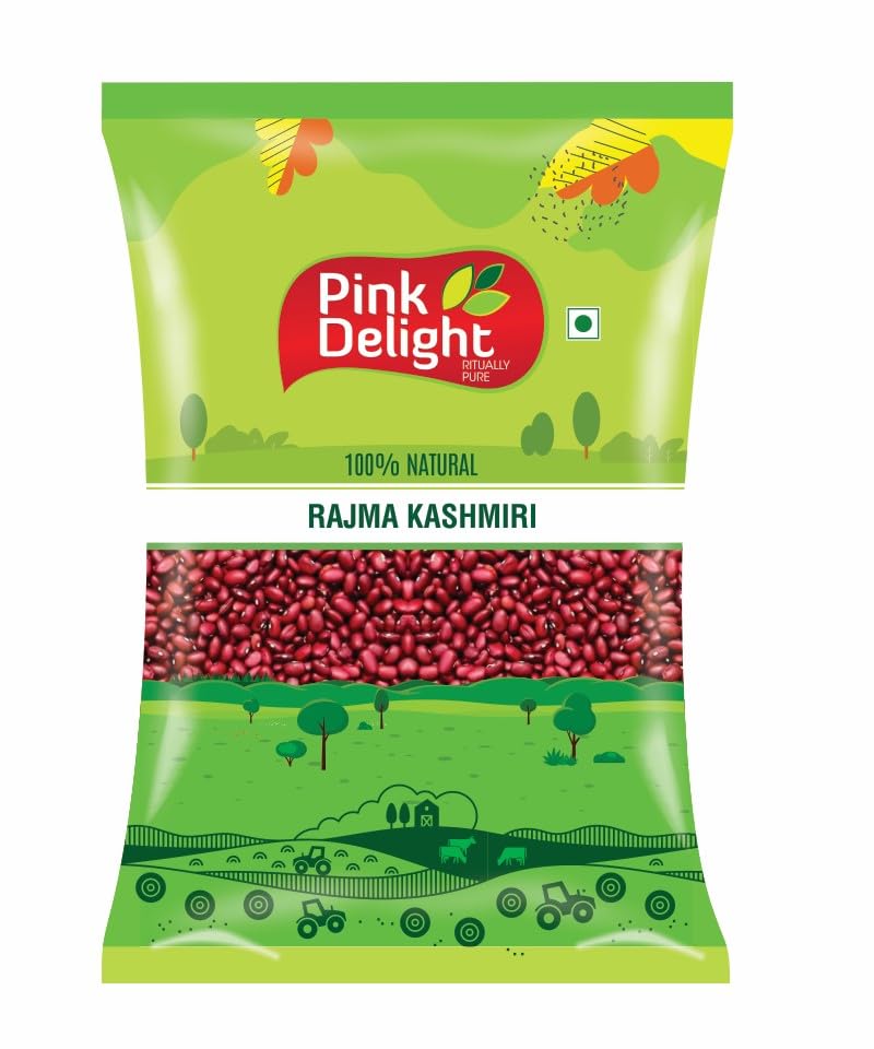 Pink Delight Kashmiri (Jammu) Rajma | Small Kidney Beans | Gluten Free | Unpolished | 1 KG (B09C1TVF5H) Amazon Price History, Amazon Price Tracker
