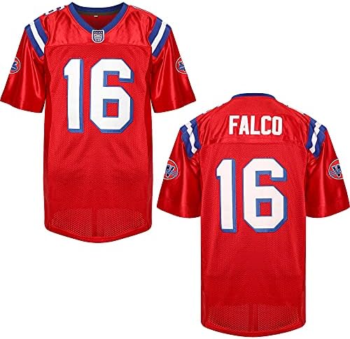 Shane Falco Jersey #16 The Replacements Movie Football Jersey Men Red(16 Red, XXX-Large)