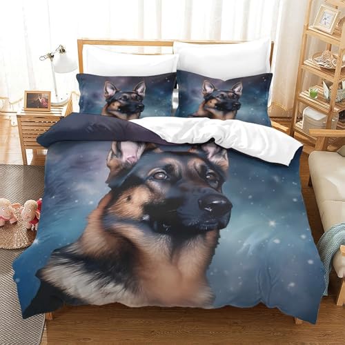 Housse de couette Berger Allemand avec impression numérique premium 3D