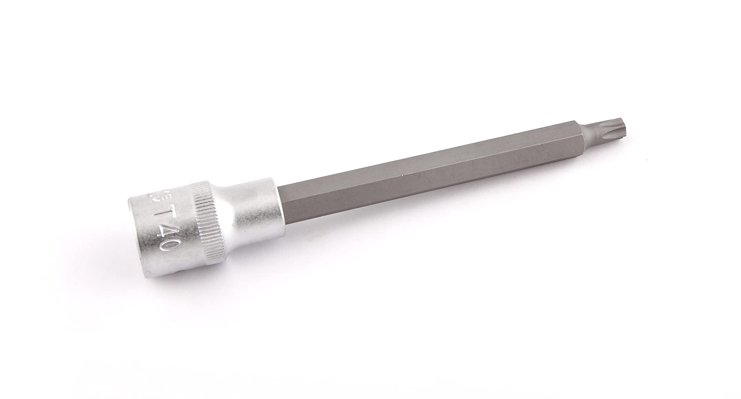 CLAS Equipements Torx Bit Socket T40 L.140 mm 1/2 Inch - SA 0283, Grey