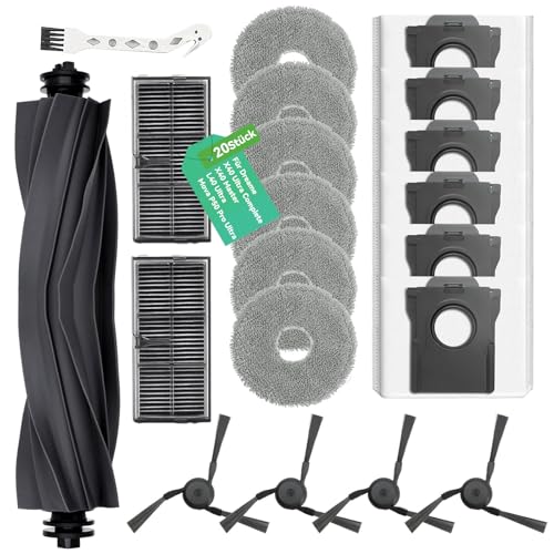 Zubehör für Dreame X40 Ultra Complete/Mova P50 Pro Ultra/L50 Ultra AE/X40 Master/L40 Ultra/l10s ultra gen 3 1 Hauptbürste 6 Staubbeutel 6 Wischtücher 2 HEPA-Filter 4 Seitenbürsten