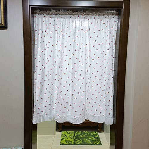 Cortinas opacas LUNEZY de algodón transpirable para ventanas de cocina y baño 8