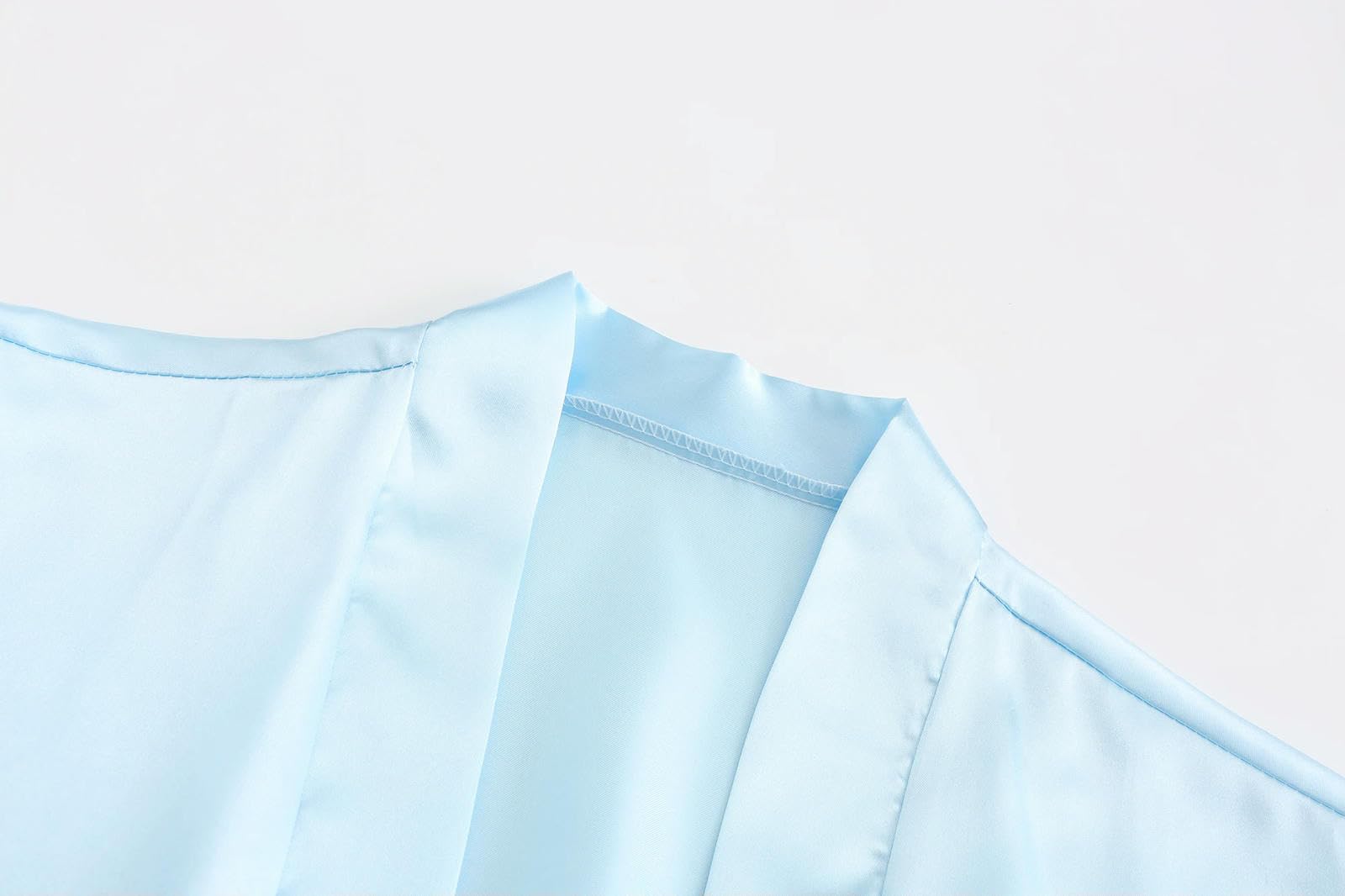 Accappatoio Donna Abiti da Damigella d'Onore Azzurro Sorella Madre della Sposa Kimono Matrimonio Miglior Regalo Bianco Scrittura Bagno Sposa-Come La Foto Show_d-m
