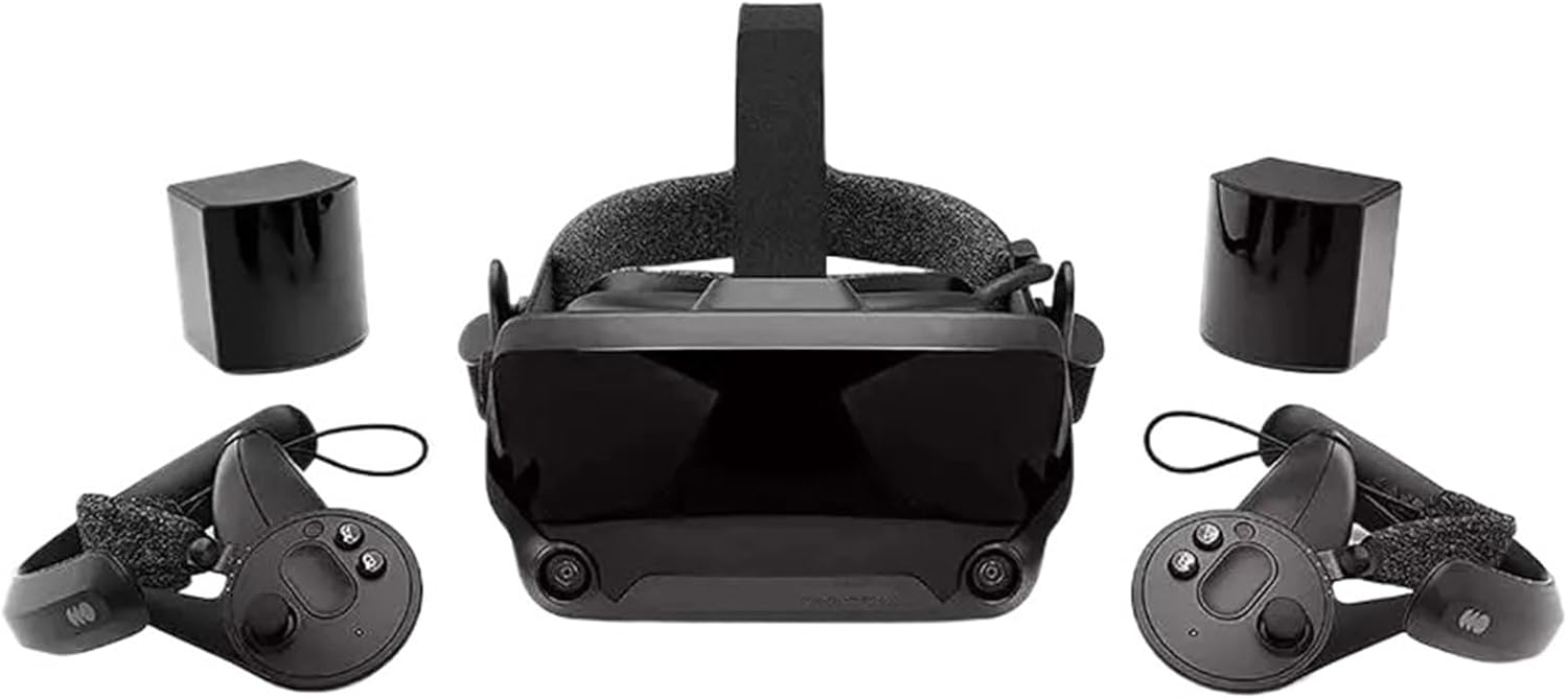 Full VR Kit Headset, Base Stations Controllers Steam VR Games Handle Compatible for HTC Vive/Vive Pro for Valve Index Knuckles(Right Controller)