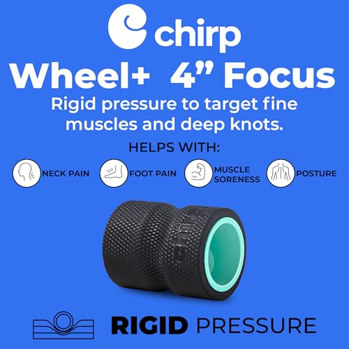 Chirp Wheel Foam Roller – Targeted Back & Neck Relief, Lumbar Spine Stretcher, Spinal Decompression Back Stretcher, Massage Roller with Density Foam for Physical Therapy, Supports 500lbs, 4-Inch Mint by Chirp - Image 2