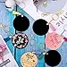 DARENYI 30Pcs 4 inch Black Acrylic Discs Acrylic Circle Blanks, Round Acrylic Sheets Boards 0.04inch Thick Plexiglass Plastic Panels for DIY Craft, Sign, Paintings, Cake Decor