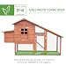 Pawhut Gallinero Corral de Madera para Exteriores Jaula para Gallinas Pollos con...