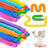 Hochwertiges Kinderspielzeug: Diese Stretch-Pop-Röhren-Spielzeuge bestehen aus hochwertigem Kunststoff, sind sicher und langlebig. Sie machen beim Dehnen einen knackigen Klang, entspannen sich und bringen Ihnen stundenlangen Spaß