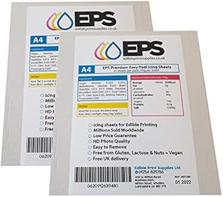 EPS Edible Icing Sheets/Frosting Sheets/Edible Paper for Printing - 50 Sheets