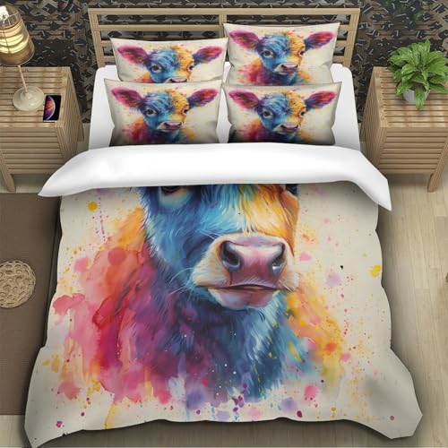Parure de lit Cocker Spaniel housse de couette 200x200cm microfbre - 5