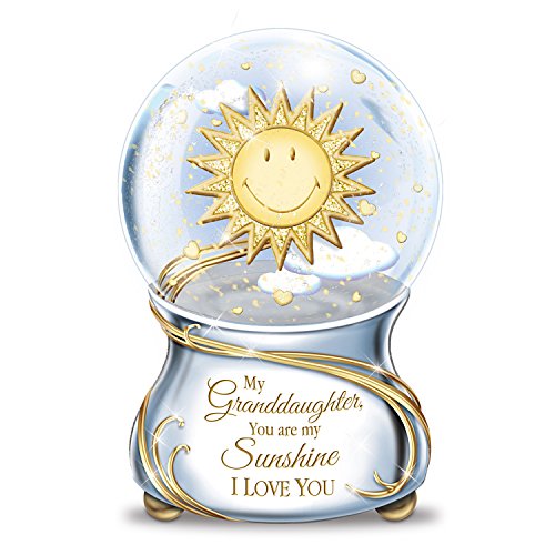 The Bradford Exchange Musical Glitter Globe for Granddaughter with Poem Card: Theby