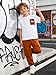 KIDLAGA Boys Clothes Two Piece Short Sleeves T-Shirt & Fashion Pants Spring Outfits Summer Clothes Sets Size 7-8 Years