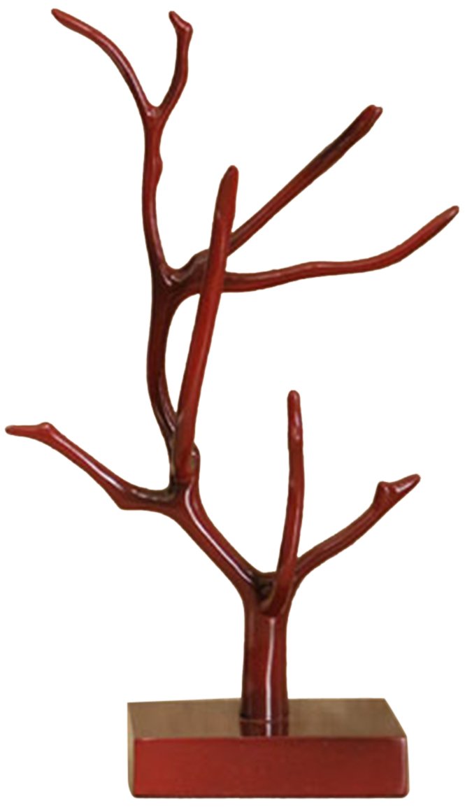 Wrapables Petite Magnolia Jewelry Tree, Red
