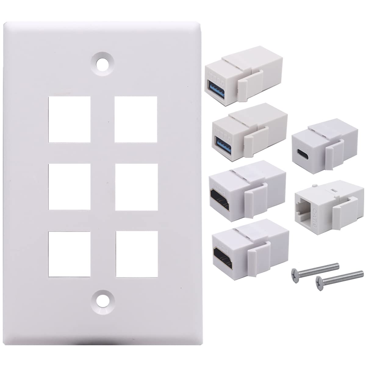 Placa de pared HDMI USB RJ45 para eliminar los cables sueltos detrás del televisor