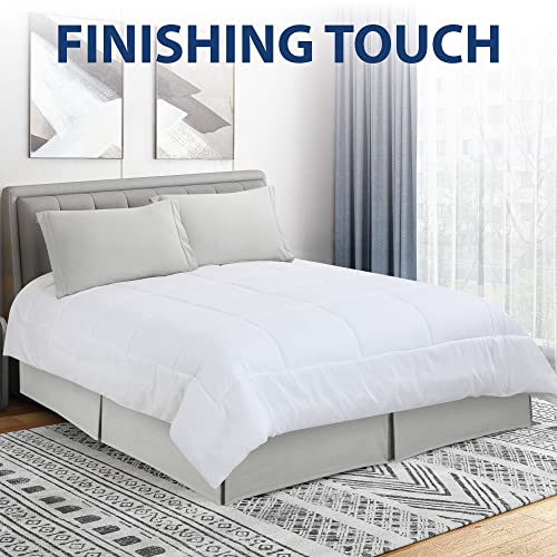 Falda de cama de microfibra de doble cepillado California King elegante 6
