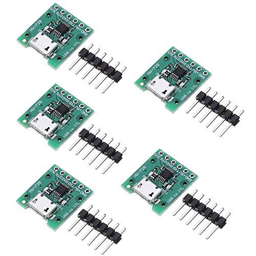 DollaTek 5Pcs El módulo MSOP10 USB a TTL CH340E se Puede Usar como descargador Pro Mini