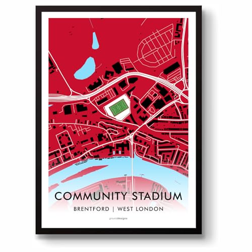 Cuadro de Brentford Community Stadium: sustituye los pósteres comunes por arte de BFC Bees