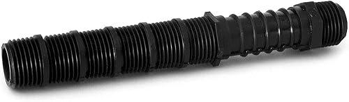 RISERCO6 PVC Cut-Off Riser, 1/2" Male Pipe Thread x 1/2" Male Pipe Thread, Adjustable Height 1" - 6"