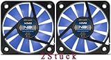 pintuc sil 750/9 3Pin - 8/12V Noiseblocker BlackSilentFan 40mm XM2 Lüfter, 2 Stück