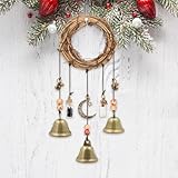 Witches Bells for Door for Protection, Handmade Witch Bells for Door Knob, Witch Wind Chimes for Home Blessing, Witchy Door Hanger Decoration
