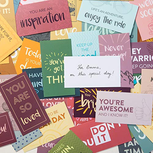Diversebee 60 Pack Assorted Motivational Cards - Inspirational And Kindness Mini Note Cards, Gratitude Encouragement Card Set With 60 Unique Motivational Quotes Business Card Size And Blank Back (Assorted) #TOP3