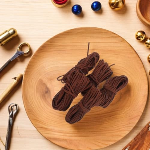 Cordón de gamuza sintética plano para diseñar collares y pulseras artesanales DIY 7