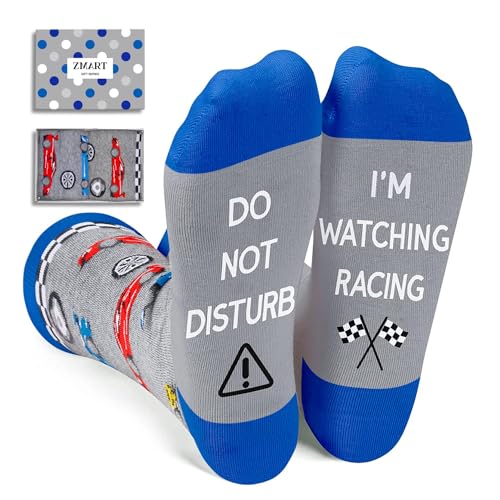 Zmart Funny Socks for Men - Outdoorsman Gifts for Racing Golfing Hunting Lovers, Christmas Stocking Stuffers