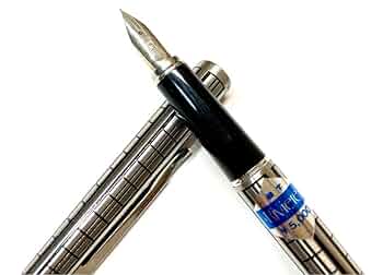Amazon | プラチナ万年筆 リビエール ペン先14KWG 細字 食刻 廃