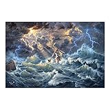 WARTUNGSFREUNDLICH: schöne Qualität, HD-Drucke auf Premium-Leinwand, wasserdicht, UV-beständig, lichtbeständig im In