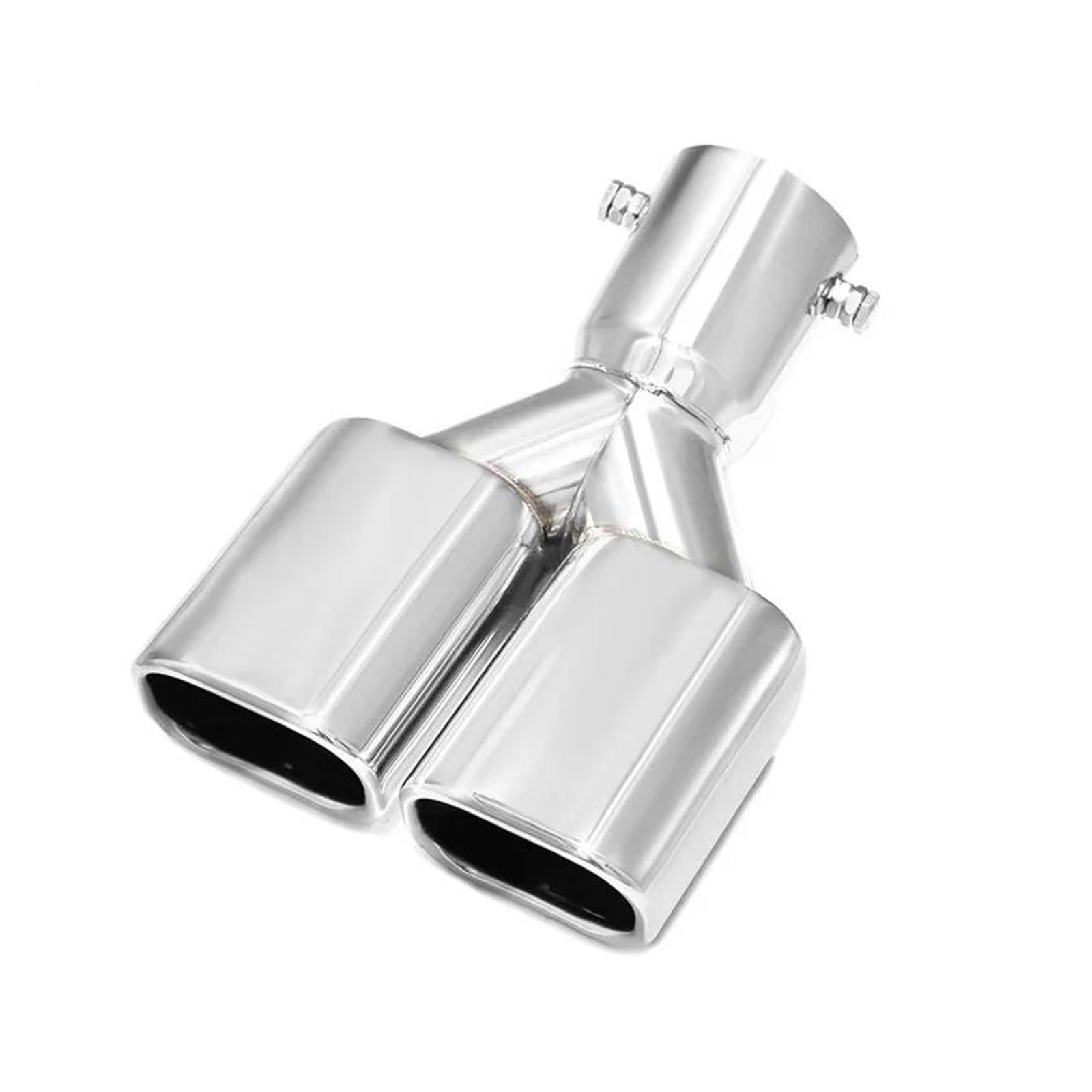 Tubo escape deportivo Silenciador de tubo de escape cuadrado de acero inoxidable de doble cabezal para Toyota para Alphard Serie 40 2024 silenciador