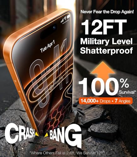 Image of Supershieldz X Koala Bear NeoGuard True 2-way Privacy Tempered Glass Screen Protector Guard for iPhone 14 Pro - 2 Pack