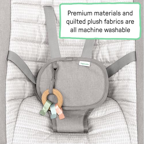 Ingenuity Keep Inmotion Automatic Baby Rocker Seat, with Remote Control for Vibration, Music & Volume Control, Premium Materials, 0-6M - Soulful Skies - image 8