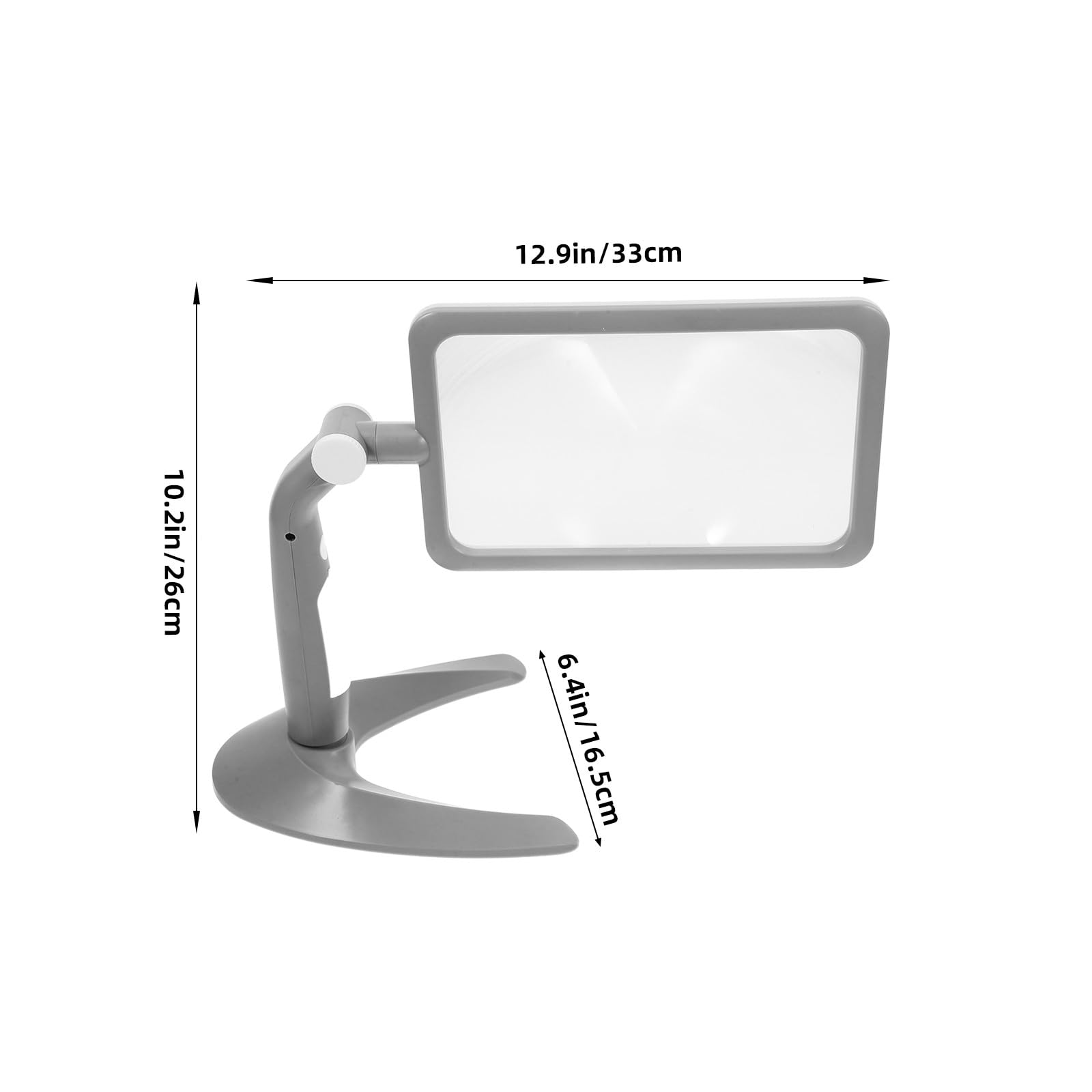 ABOOFAN Leselupe mit Beleuchtung 48 LED Handlupe zum Lesen mit 2,5 facher Vergrößerung Leicht und Tragbar aus Abs und Acryl Inklusive Ständer für Senioren und Zeichnen