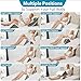 4PCS Orthopedic Wedge Pillow Set for Sleeping, Adjustable Bed Support for Back, Knee, Leg & Lumbar Pain Relief, Acid Reflux, Anti-Snoring & GERD (White)