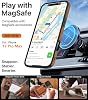 WTCASE Magnética para iPhone 17 Pro Funda de Cuero, Soporte Invisible Integrado [Compatible con Magsafe] Funda Delgada con Soporte Protectora para iPhone 17 Pro, Marrón 8