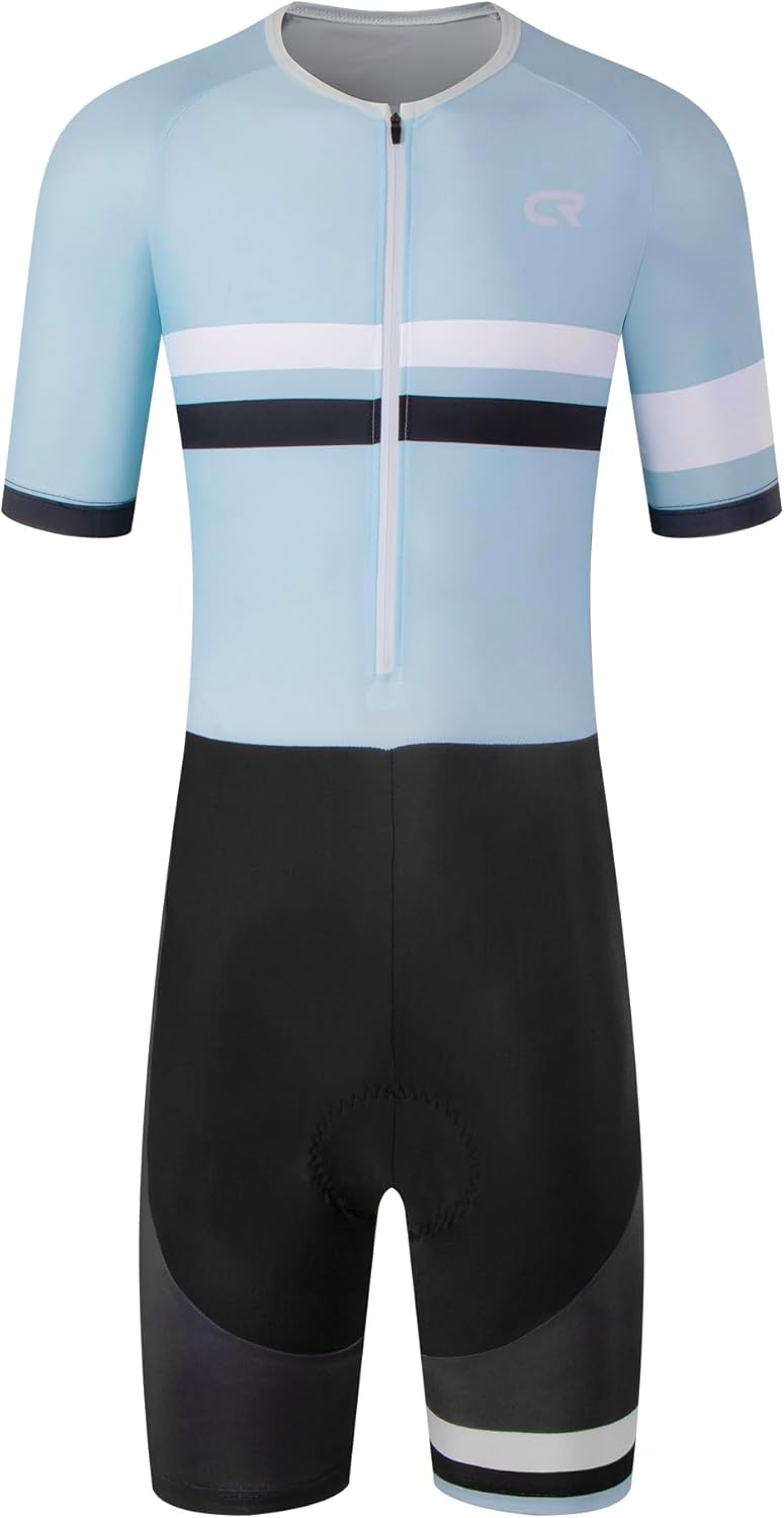 Coconut Ropamo CR Men's Cycling Clothing Set Short Sleeve Road Bike Skinsuits Outfit Cycling Jumpsuit with 3D Padded