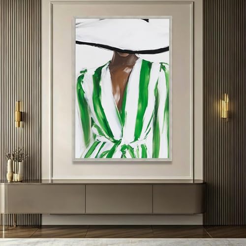 Tableau portrait sur toile XINBAO, art moderne grand format 60x90 - 4