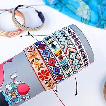 FIOROYAL 35 stuks vriendschapsarmbanden touwarmbanden zomer strandarmband voor jongens meisjes dames heren kleurrijk verstelbaar boho geweven handgemaakte touw draadarmband