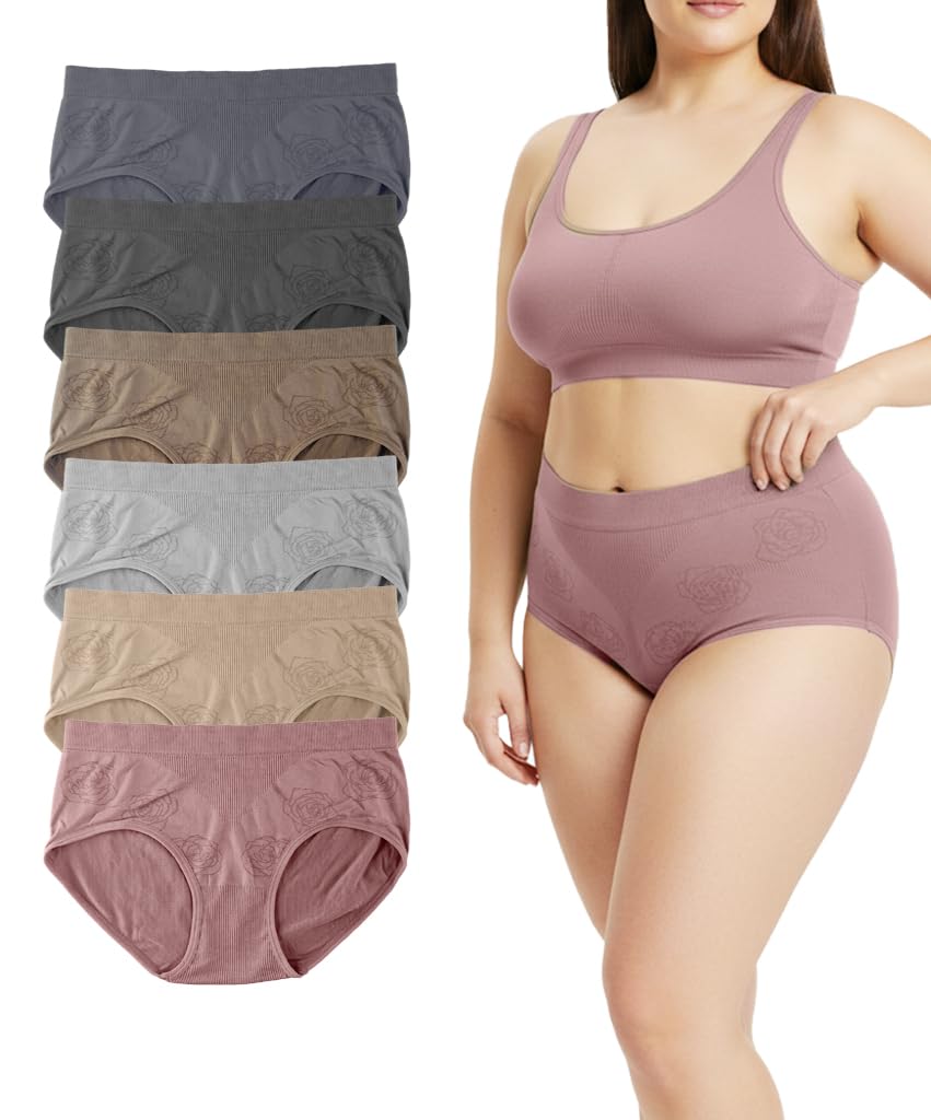 Seamless Hipster Panty for Women | Pack of 3/5/10 | Mid-Rise Comfort Fit | Soft Stretch Fabric | No Visible Panty Lines | Everyday Innerwear