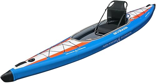 Vista 12 de Advanced Elements - Kayak inflable AirVolution™, con bolsa de ruedas y bomba