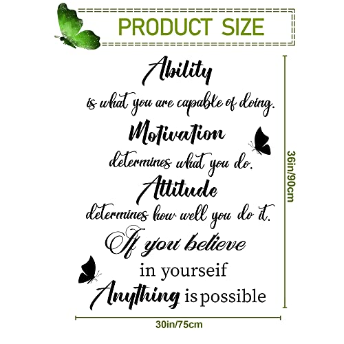 Vinilos decorativos con frases motivacionales removibles miniatura 2
