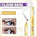 GAQQI Lash Bond and Seal Waterproof, Lash Cluster Glue Strong Hold for 72H+, White Eyelash Glue for DIY Eyelash Extensions, Long-Lasting & Gentle Formula, 10ml